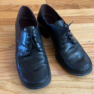 Bando leather chunk heel shoes 7m